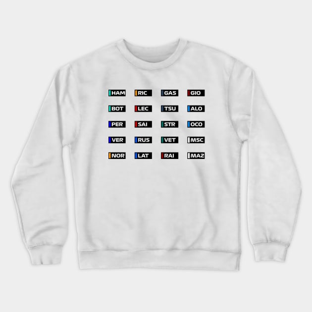 All Drivers 2021 Crewneck Sweatshirt by autopic